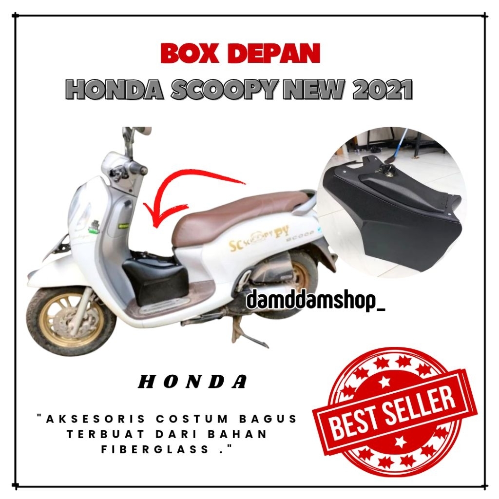 BOX DEPAN SCOOPY NEW 2021 PNP AKSESORIS COSTUM
