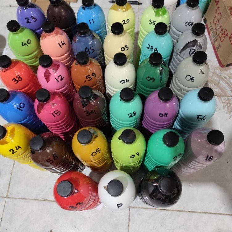 

KODE H82L cat akrilik glossy lukis kanvas mural 15kg