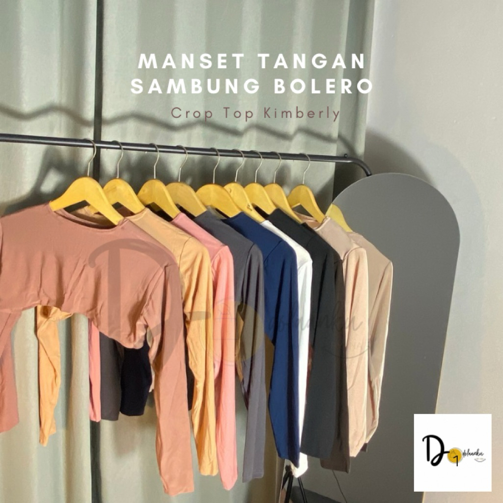 Manset Lengan Panjang Kimberly Crop Top