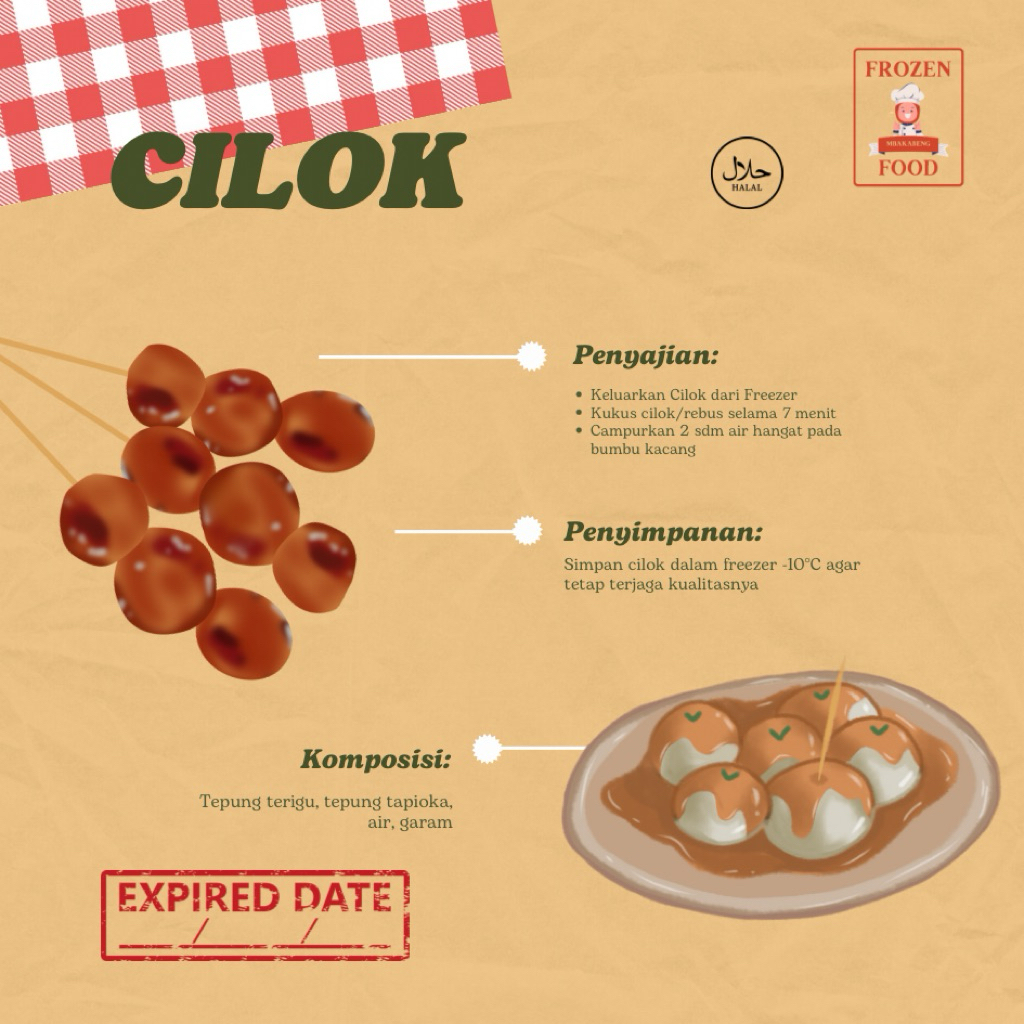 

cilok frozen bumbu kacang - 250 gr