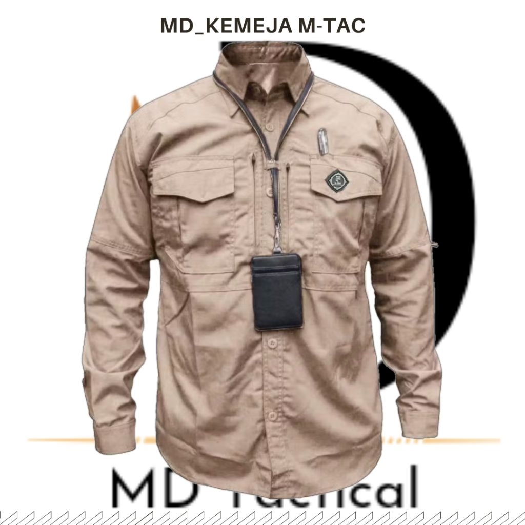 Kemeja Tactical M-tac Panjang - Hem Kemeja Kantor Bahan Adem - Baju Tactical Pdl