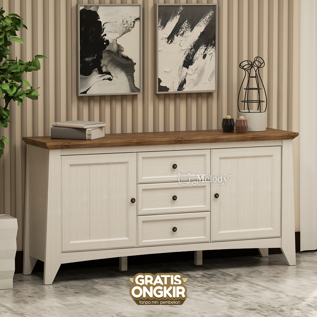 Melody Furniture Laci Serbaguna Quincey Sideboard 160 NW-STI