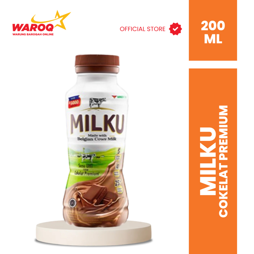 

MILKU COKELAT PREMIUM 200ML BOTOL (DUS)