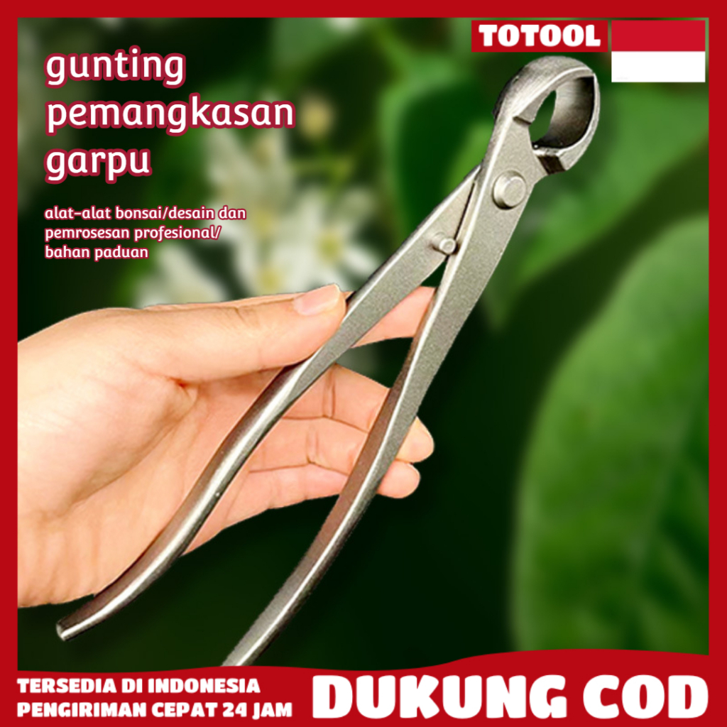 Gunting Dahan Pemotong Catok Bonsai Cembung 21cm Cabang Pohon Berkebun Tanaman Hias