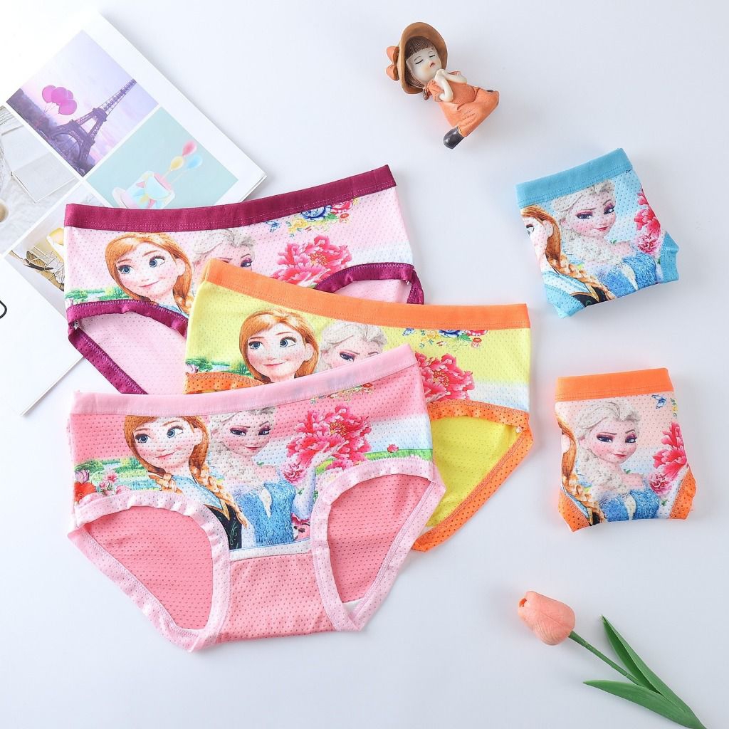 TERLENGKAP CD celana dalam anak wanita motif kartun Frozen kids umur 5-15 tahun