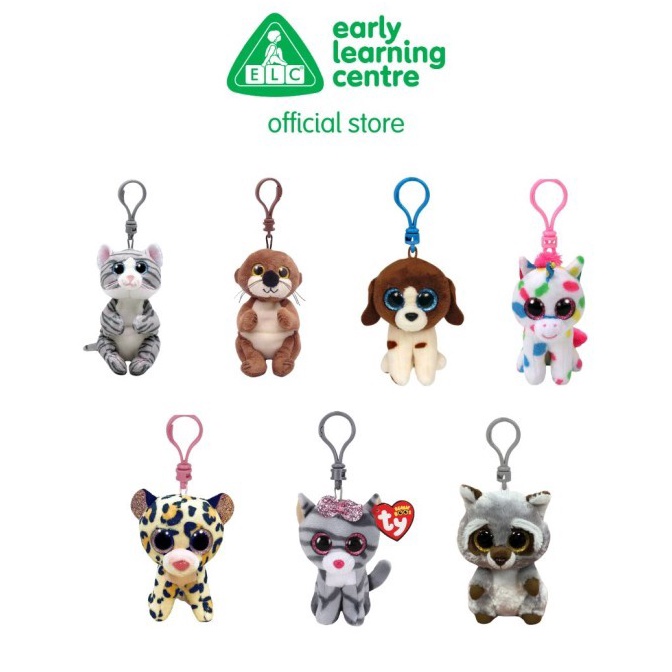 KODE I19X TY Toys Beanie Boos Plush Keychain  Gantungan Kunci Bag Charm Boneka