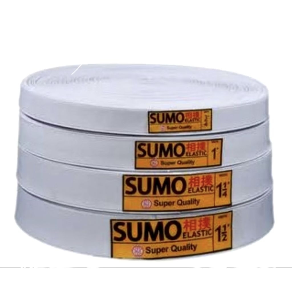 Karet Elastis SUMO kualitas bagus (1 Meter) putih