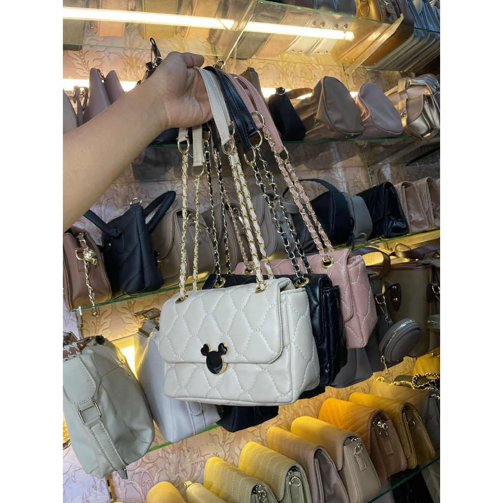 tas selempang wanita micky mouse fashion wanita modern