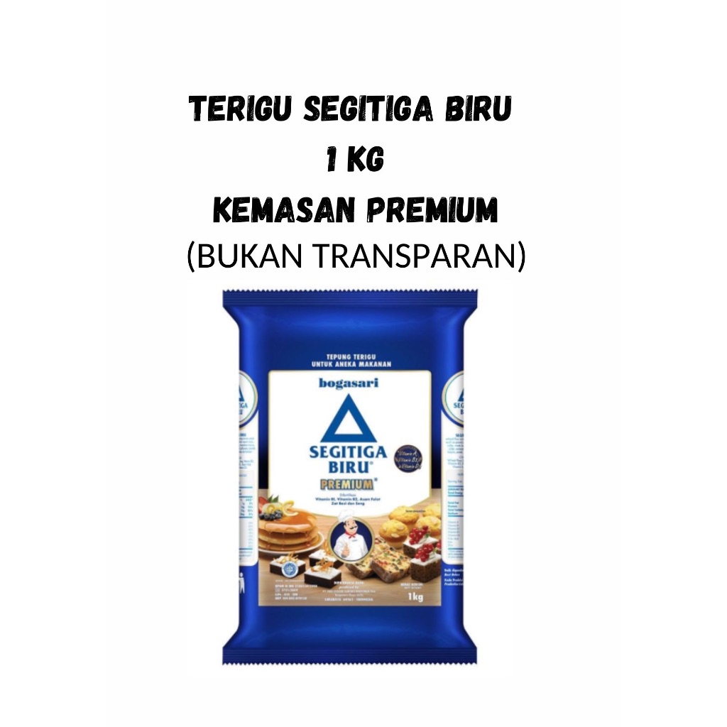 

Tepung Terigu Segitiga Biru 1 Kg Kemasan Premium