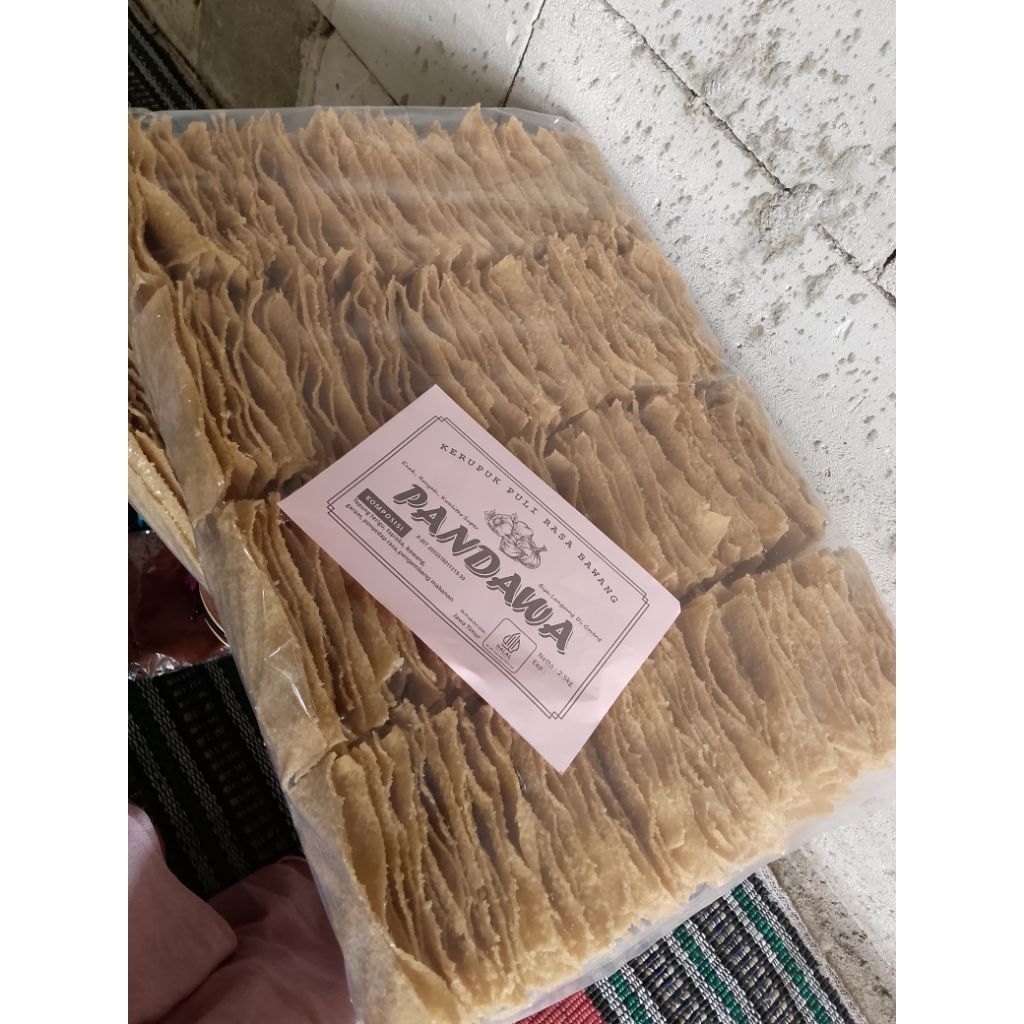 

Kerupuk Puli/Gendar/Lempeng 1 BALL 2,5kg "PANDAWA