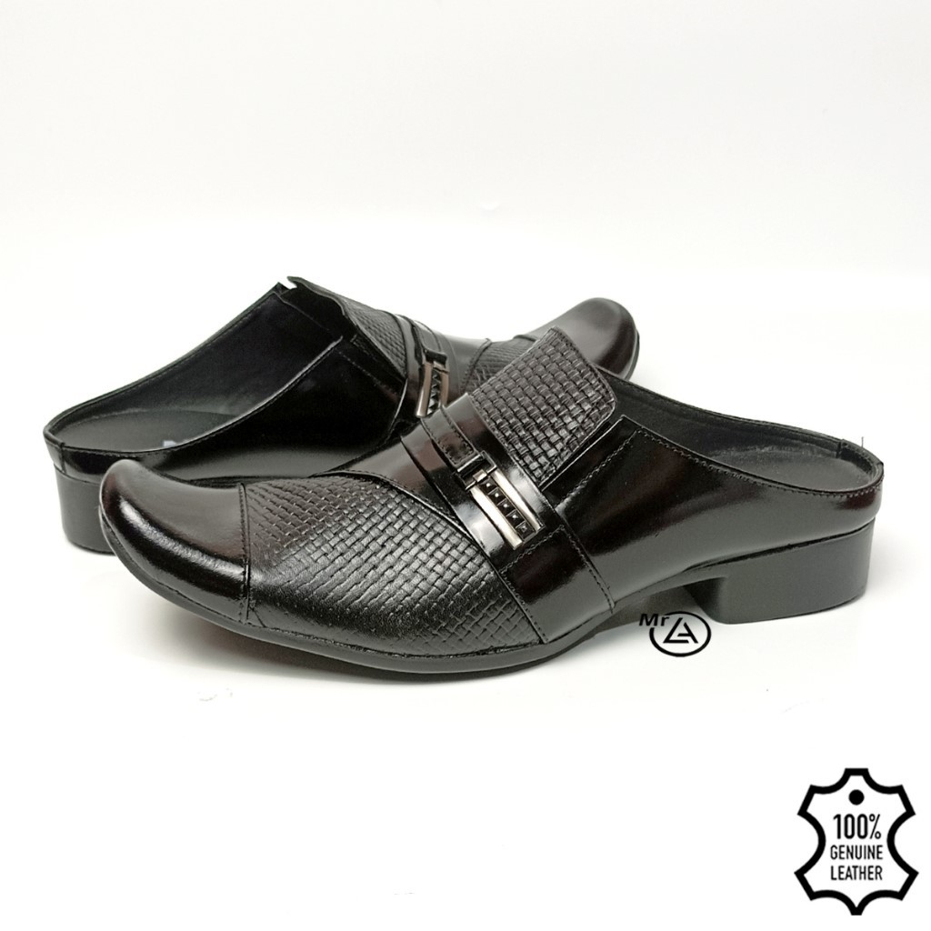 TGR 08.B3 Sandal Sepatu Bustong Cowok Sendal Sepatu Slop Pria Formal Size 38-45 -TokoShoesBandung