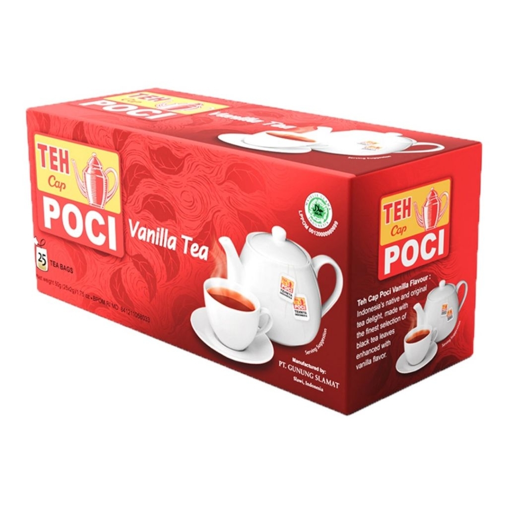 

Poci Teh Hitam Celup Vanila 25x2 g