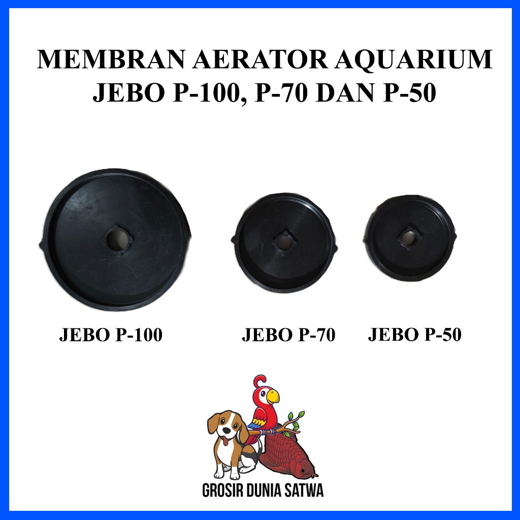 Karet Membran Diafragma JEBO P 100 70 50 Sparepart Aerator JEBO