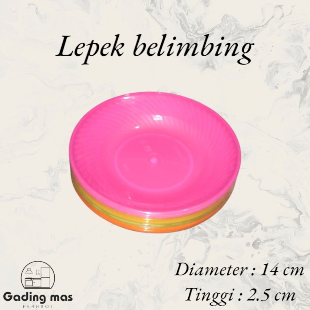 (LUSINAN ISI 12) LEPEK PLASTIK / PIRING CANDY KECIL / PIRING KECIL / LEPEK PLASTIK / LEPEK GELAS