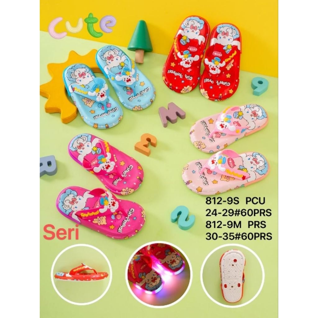 [GROSIR] Sandal Anak LED Balance 812-9 Karakter – Ukuran 24–35