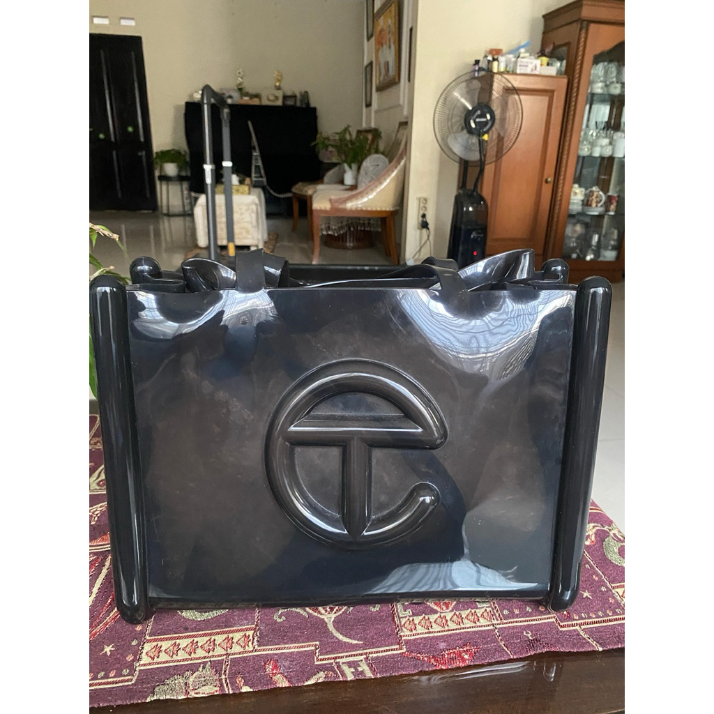 Preloved Melissa x Teflar Medium Jelly Shoppee bag in black