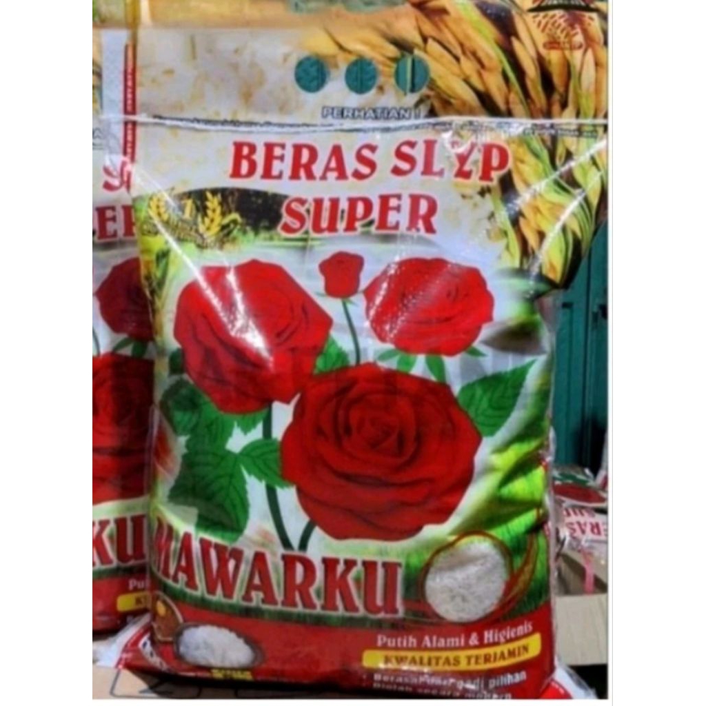 

BERAS Medium 5kilo Cap Bunga Mawar