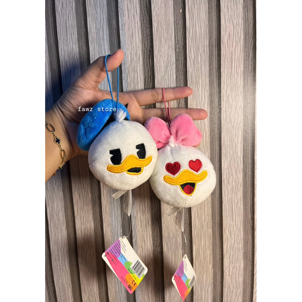 [SET] 2 Gantungan kunci/tas Sepasang bebek Donald duck Daisy original newtag disney