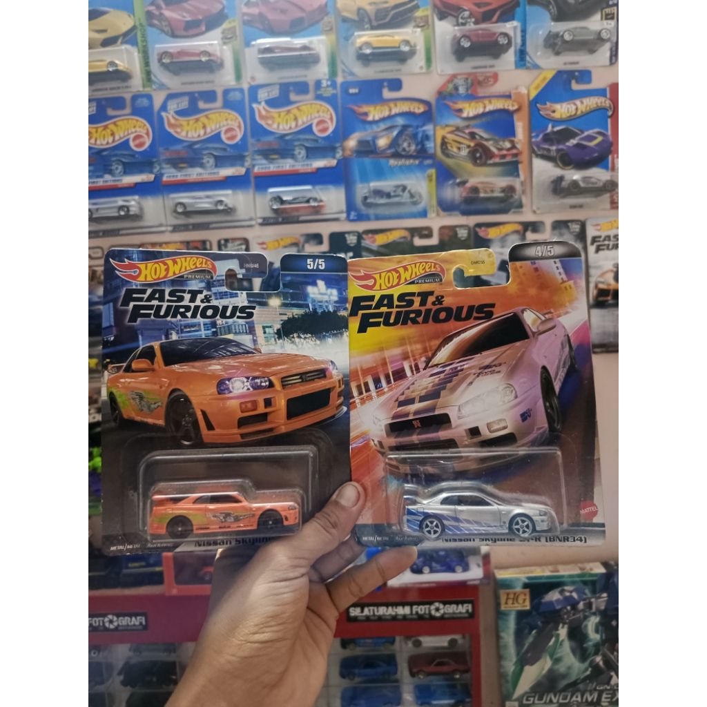 paket Hotwheels Premium Fast n Furious R34