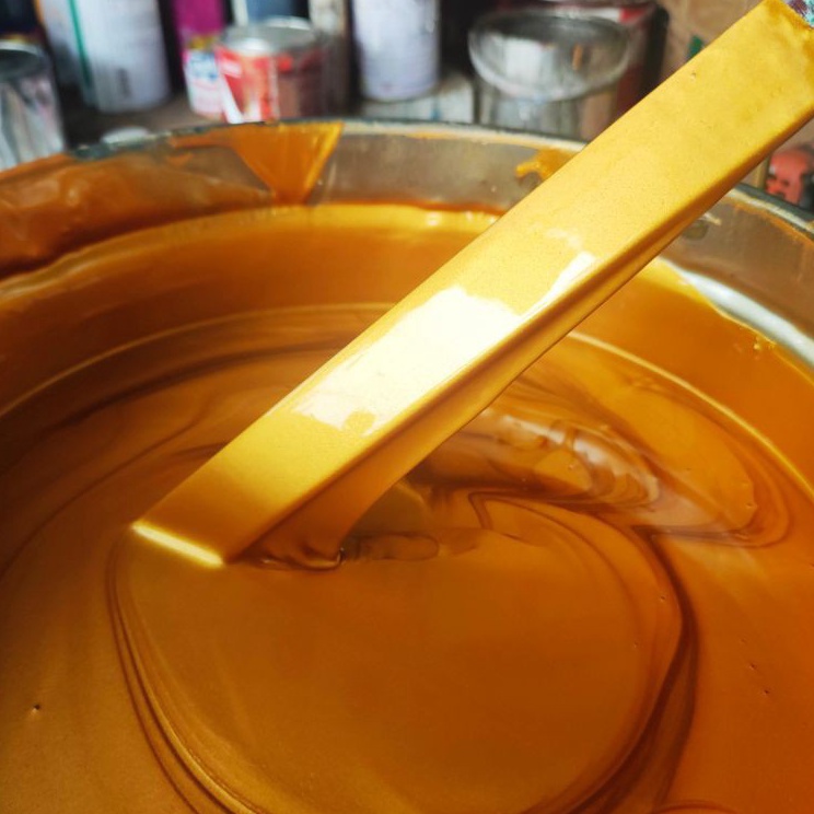 Hot  Cat gold nc duco 1L  cat warna emas 1 liter  gold terang 1kg