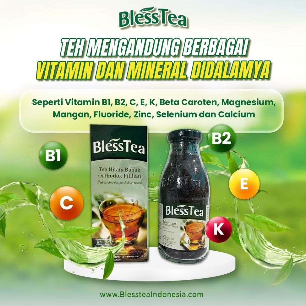Teh Hitam Blesstea Botol Original
