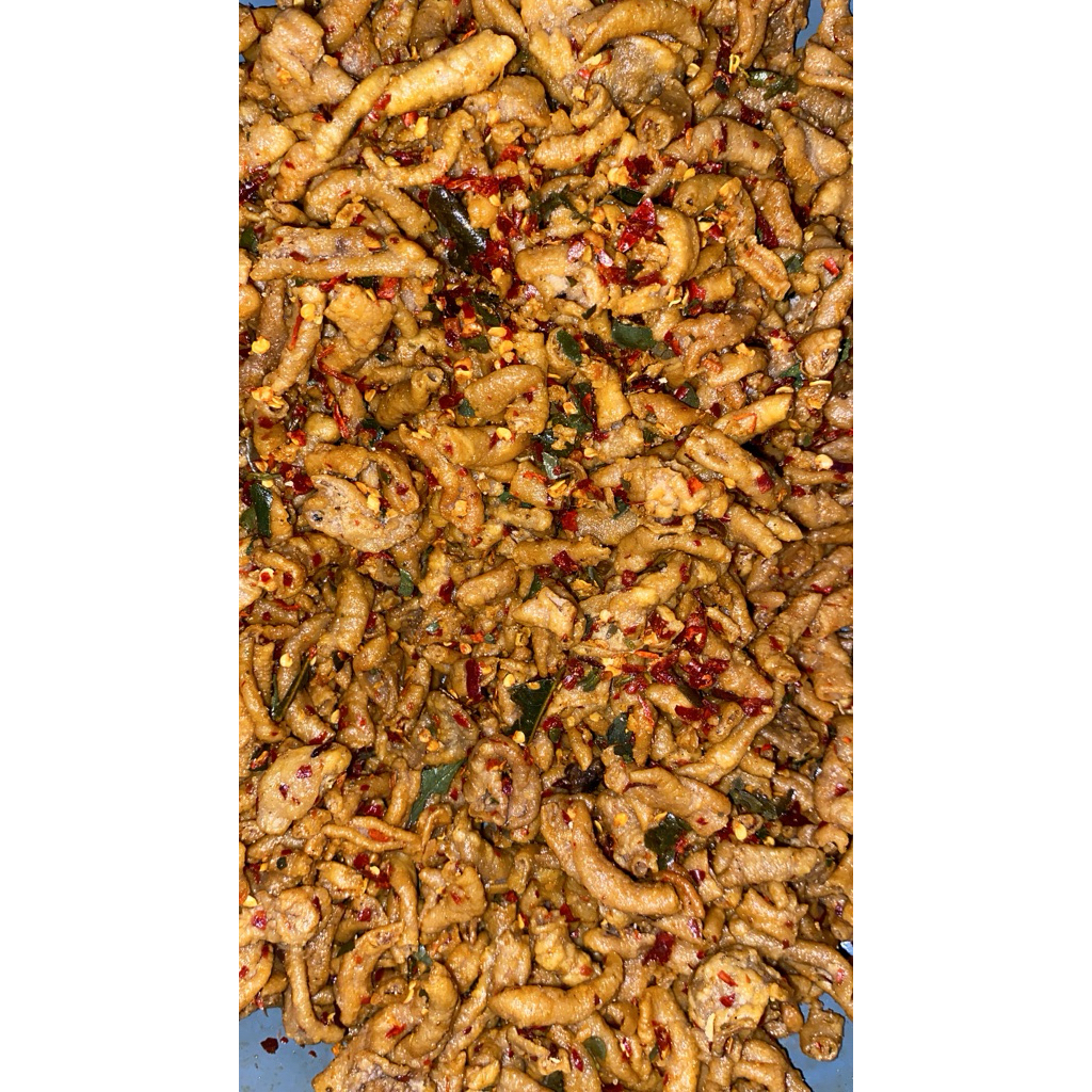 

USUS GORENG NAMPOL PREMIUM RASA GURIH DAN PEDAS ISI 120GR