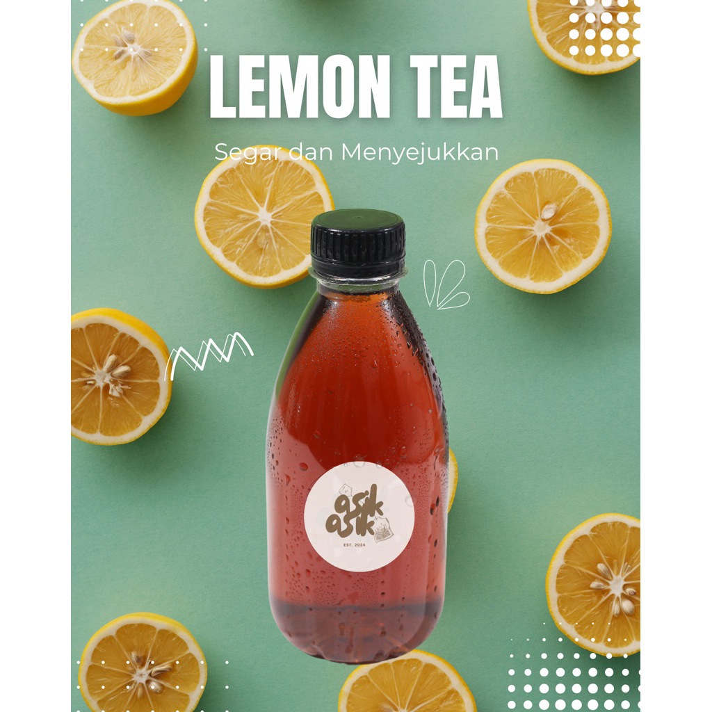 

AsikAsik - Minuman Teh Botol Lemon – Lemon Tea Segar dari Daun Teh Asli | No Preservatives | 350ml