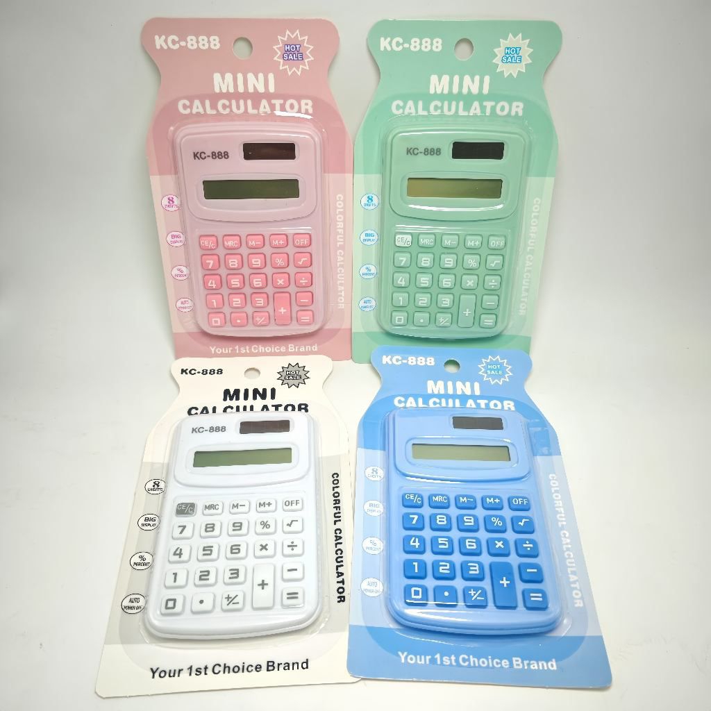 

Kalkulator Mini 8 Digit, Ukuran Saku, Warna-Warna Lucu