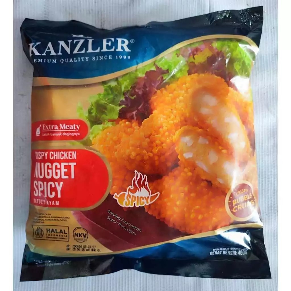 

[New] Kanzler Crispy Spicy Nugget 450gr / Nugget Kanzler Pedas