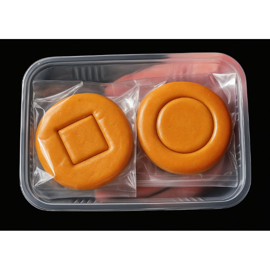 

permen dalgona Candy bentuk Lingkaran dan persegi