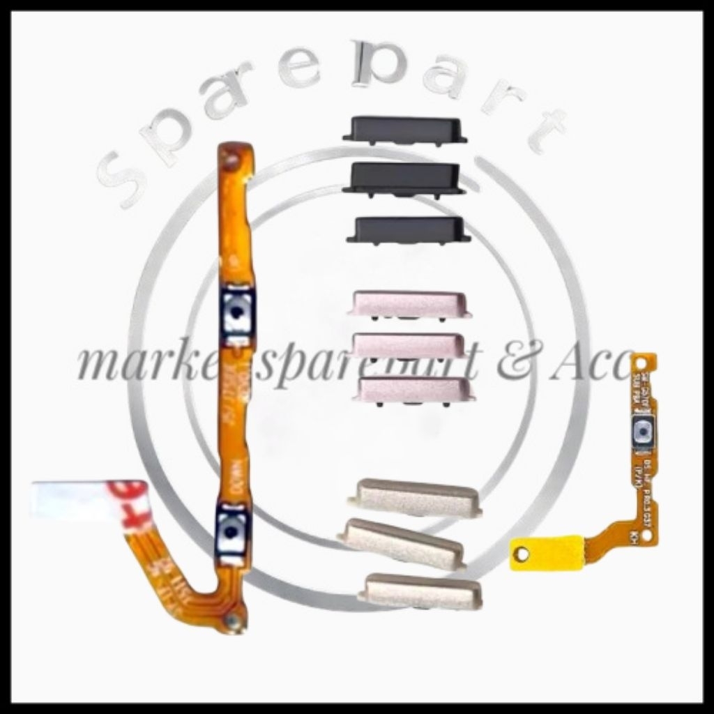 Tombol Flexibel  On Off Volume Samsung J5 Pro J7 Pro  Satu Set