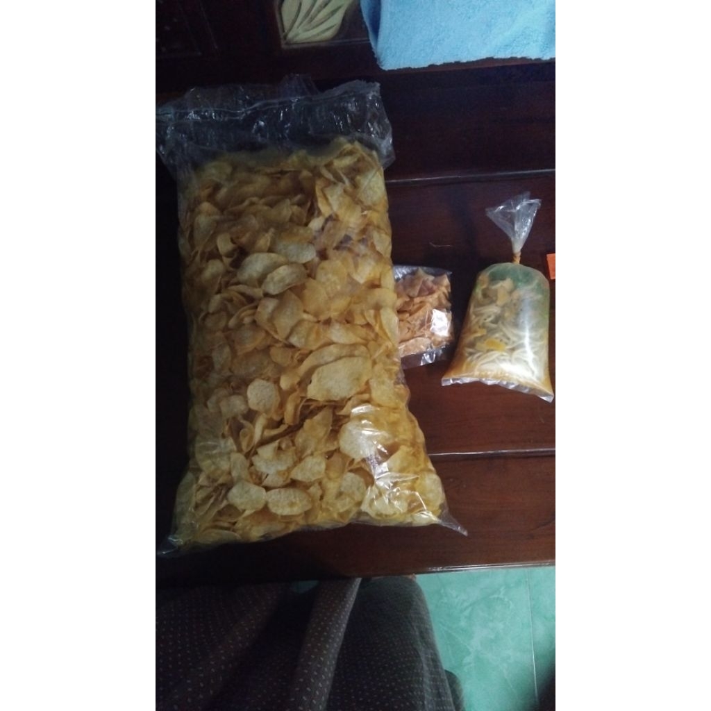 

Keripik talas (mbonte) kemasan 1 kg home made