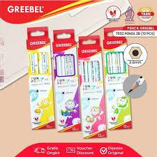 

GREEBEL - PENSIL KAYU / GRAPHITE / PENCIL KAYU KARAKTER 2B 7032 FUN FRUIT
