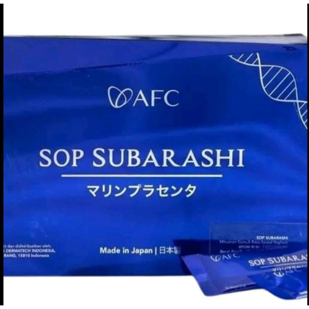Sop Subarashi Original 100% AFC Japan 1 Box 28 Sachet Multivitamin Ampuh Bpom
