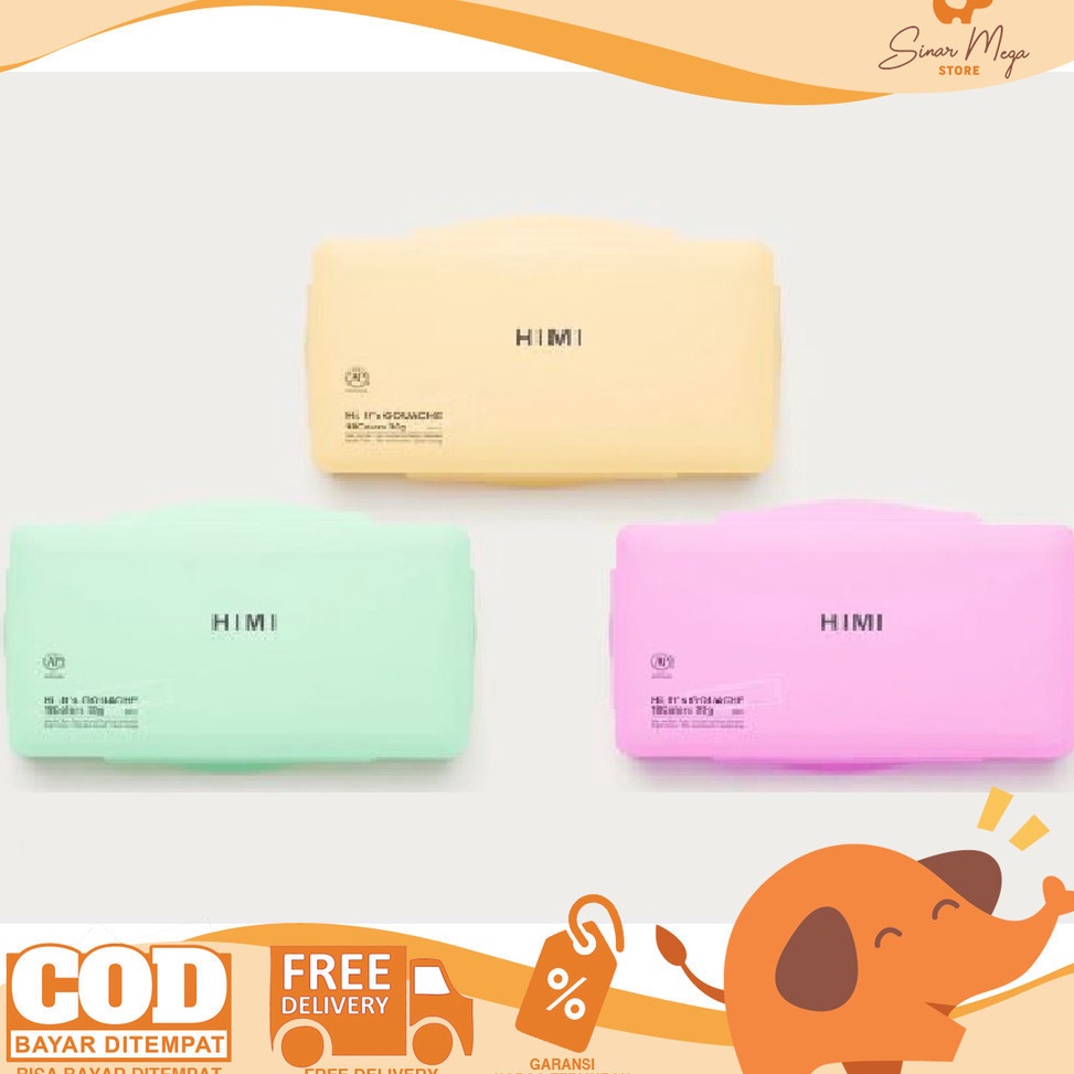 

KODE O46I HIMI Gouache Paint Set 3gr 18 Warna Cat Guas Cat Air Murah