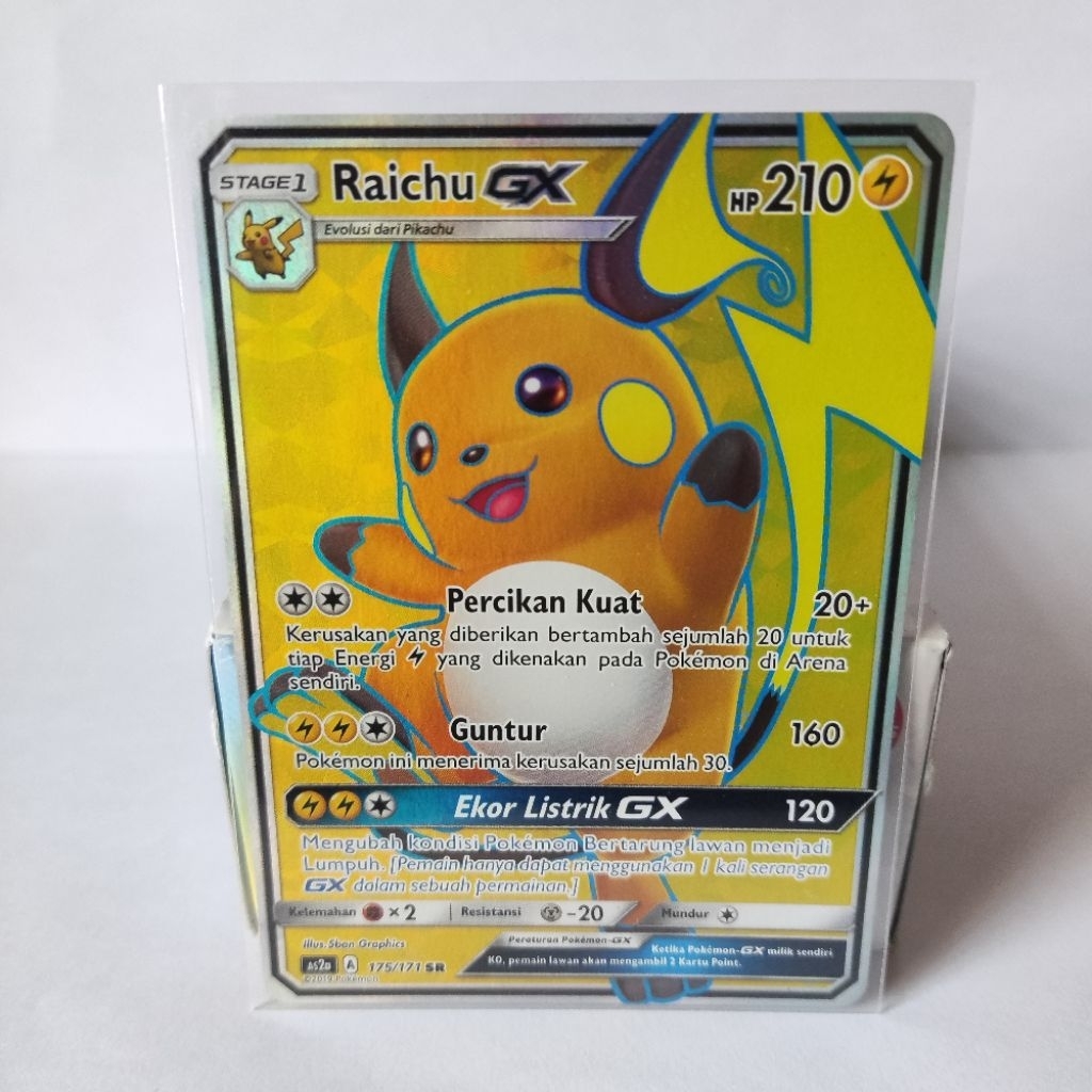 Raichu GX SR AS2a 175/171 Pokemon TCG Indonesia