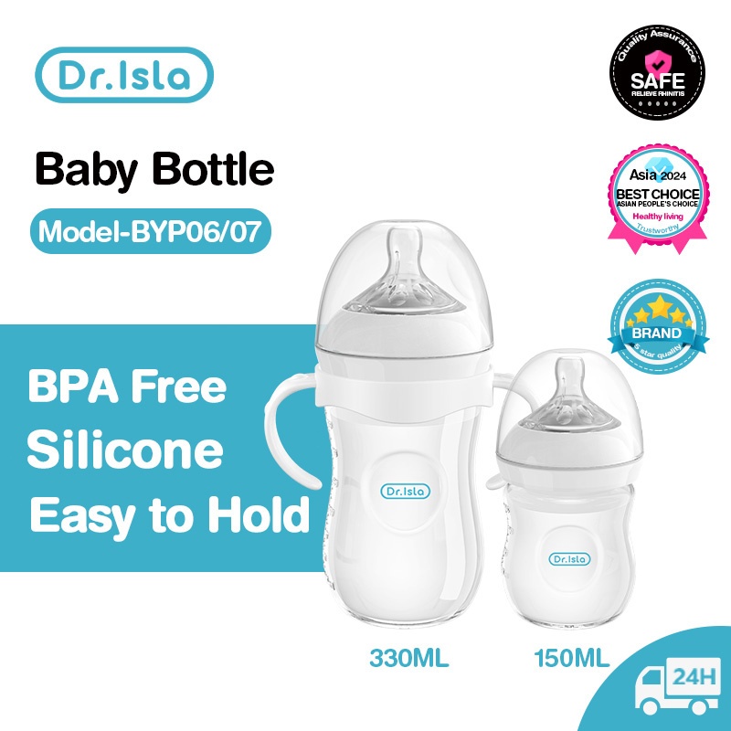 Dr.isla Botol Susu Bayi Newborn 150/240/330ml Prevent Flatulence BPA Free Bahan PP Dot Bayi Botol Su