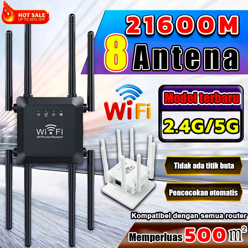 Wifi Repeater 4/6/8 Antena 21900M 2.4G / 5G Wifi Extender WIFI Repeater Wireless Wifi Range Extender