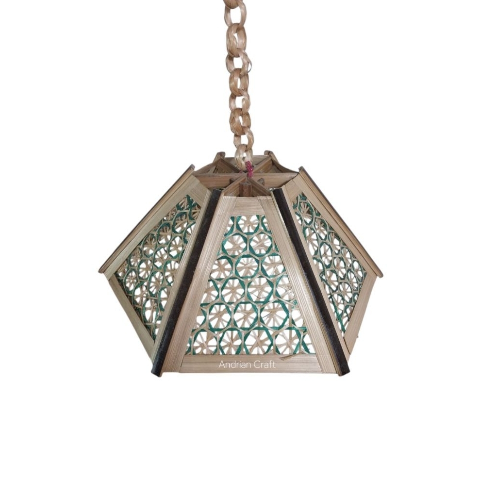 Lampu gantung/lampion gantung bambu/kap lampu gantung