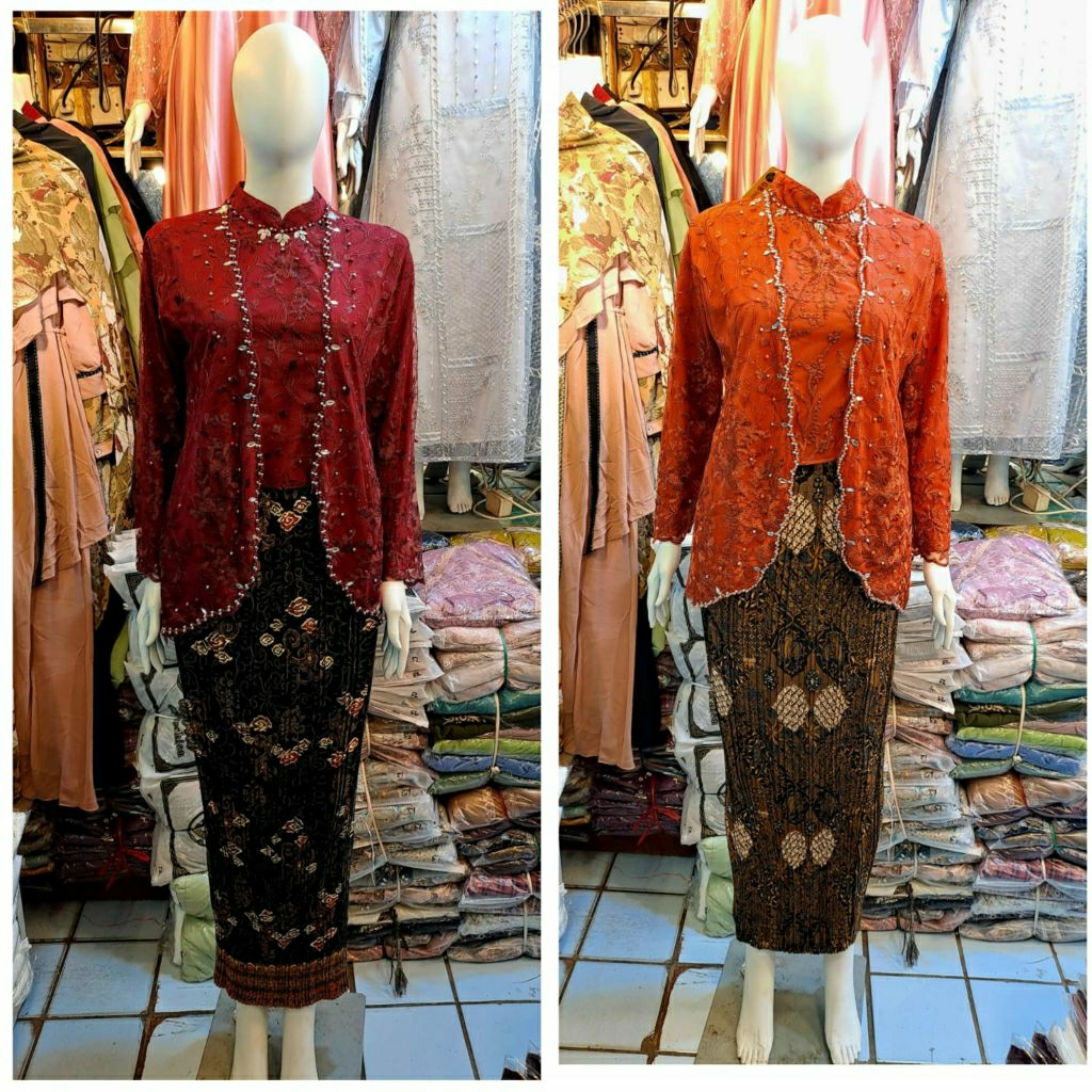 setelan kebaya rok batik premium