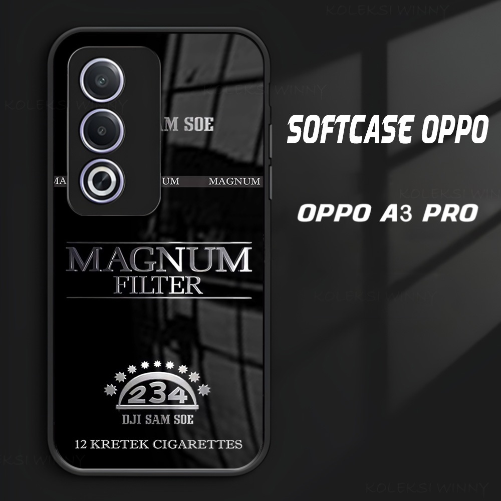 WD23 Softcase OPPO A3 PRO 5G | Case Oppo Lucu Aesthetic Keren | Pelindung Kamera | Rokok