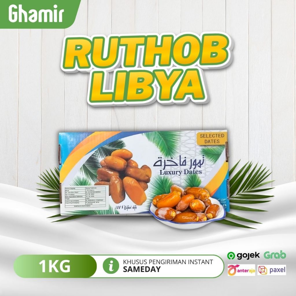 

Ruthob Libya 1kg Kurma Ruthob Manis