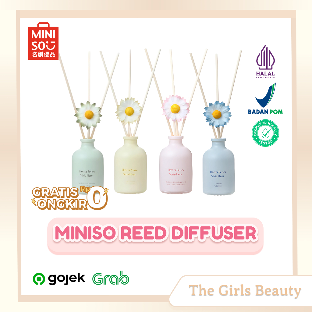 Miniso Reed Diffuser – Pengharum Ruangan Aromaterapi