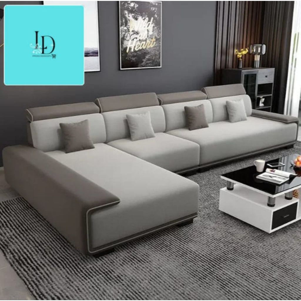 sofa ruang tamu modern 2025 sofa minimalis free bantal
