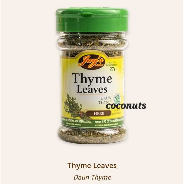 

Jays Thyme Leaves / Jays Daun Thyme 27gr