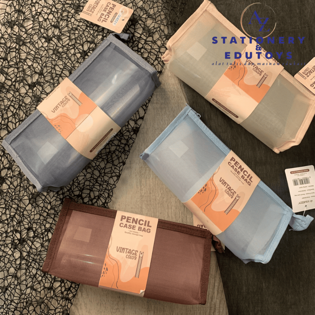 

Tempat Pensil Kotak Pensil Resleting Squeezy Pencil Case Bag Zipper Bag PCB-SQ3507 Vintage Color