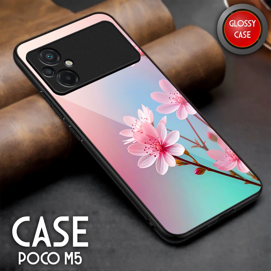 Softcase Poco M5 - Casing Hp Poco M5 - Case Kaca Glossy - Kesing Hp Poco M5 - Softcase Sublime Akses