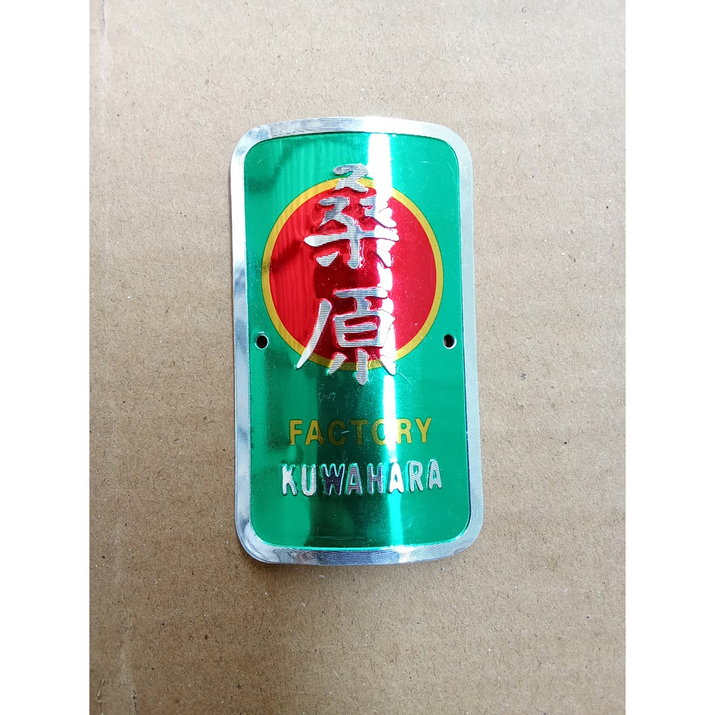 Emblem Sepeda Kuwahara warna hijau muda nos
