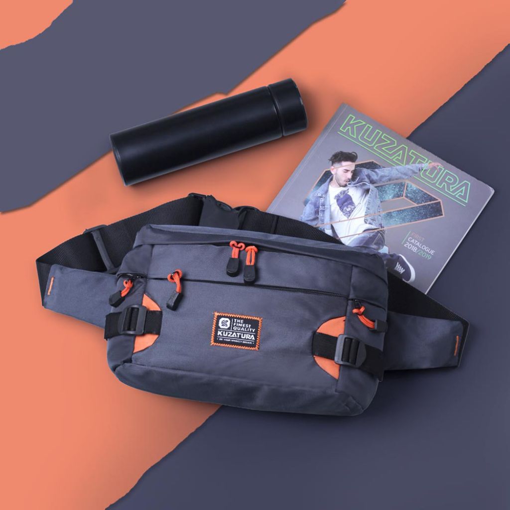 Kuzatura - Tas Waistbag Pria Tas Selempang Kerja Distro Terbaru Selempang Pinggang Besar Murah Ori