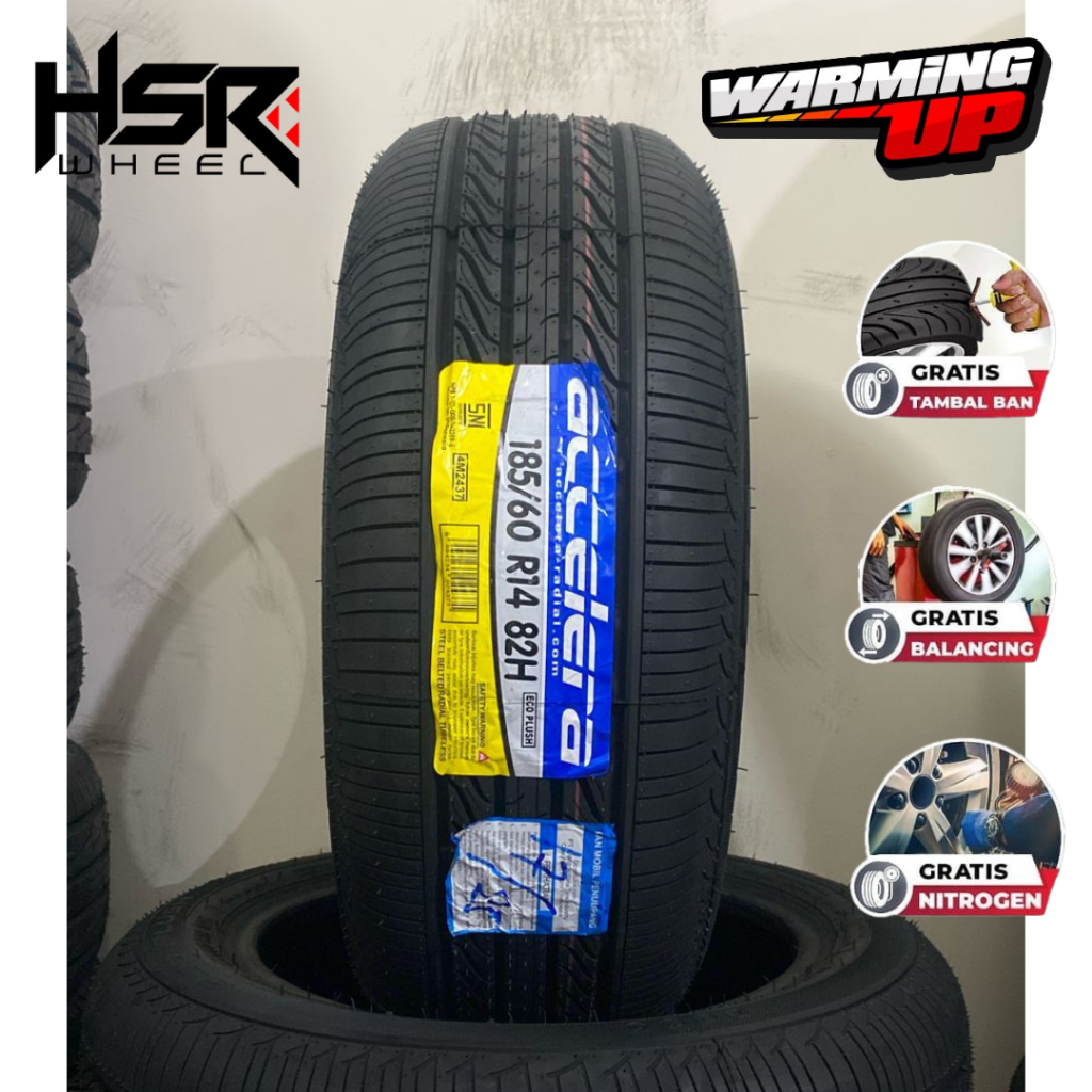 Ban Mobil Ring 14 Tubles 185 60 R14 ACCELERA ECO PLUSH 185/60/R14 Murah dan Awet